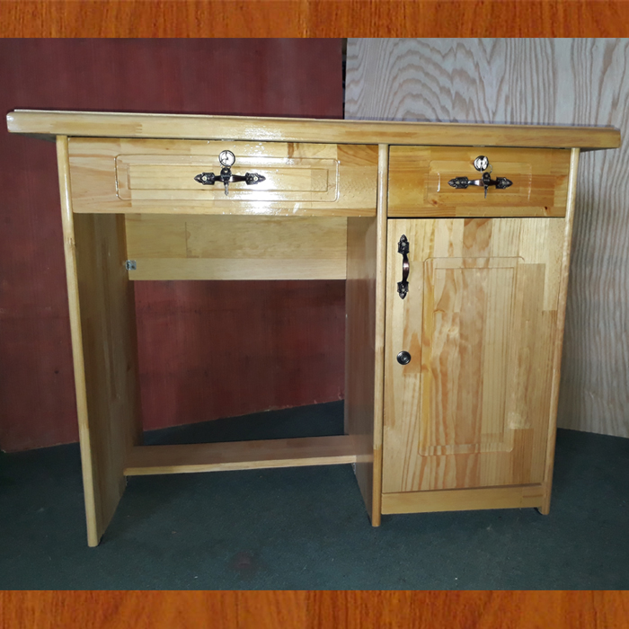 BÀN LÀM VIỆC GỖ CAO SU MÀU TỰ NHIÊN