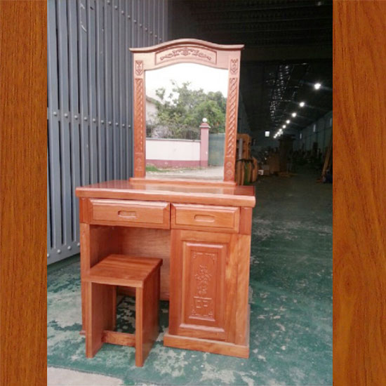 BÀN TRANG ĐIỂM XOAN ĐÀO GƯƠNG VUÔNG