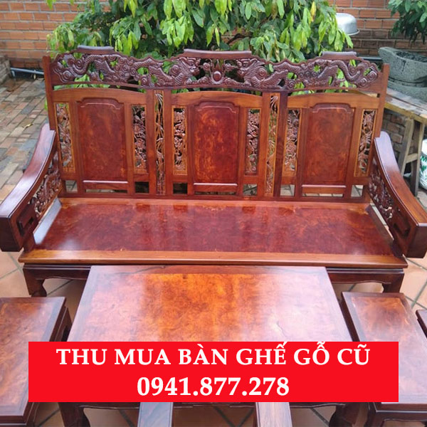 THU MUA BÀN GHẾ GỖ CŨ